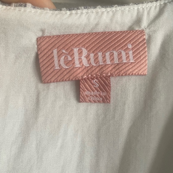 leRumi Jamie Striped Short Sleeve Cotton Mini Dress. Scoop Neckline. Pre-Owned. - Picture 10 of 12